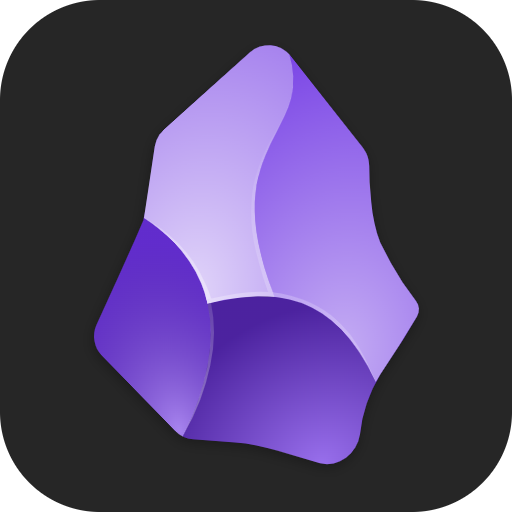 Logotipo de la app Obsidian