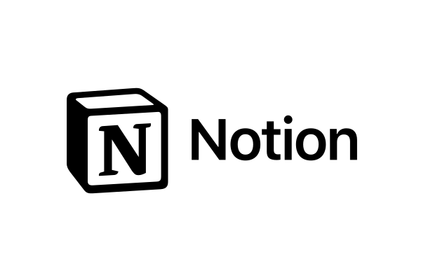 Logotipo de Notion con nombre